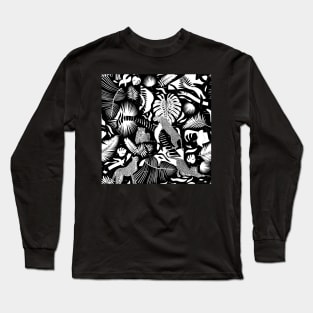 Surreal Wildlife / Black and White Long Sleeve T-Shirt